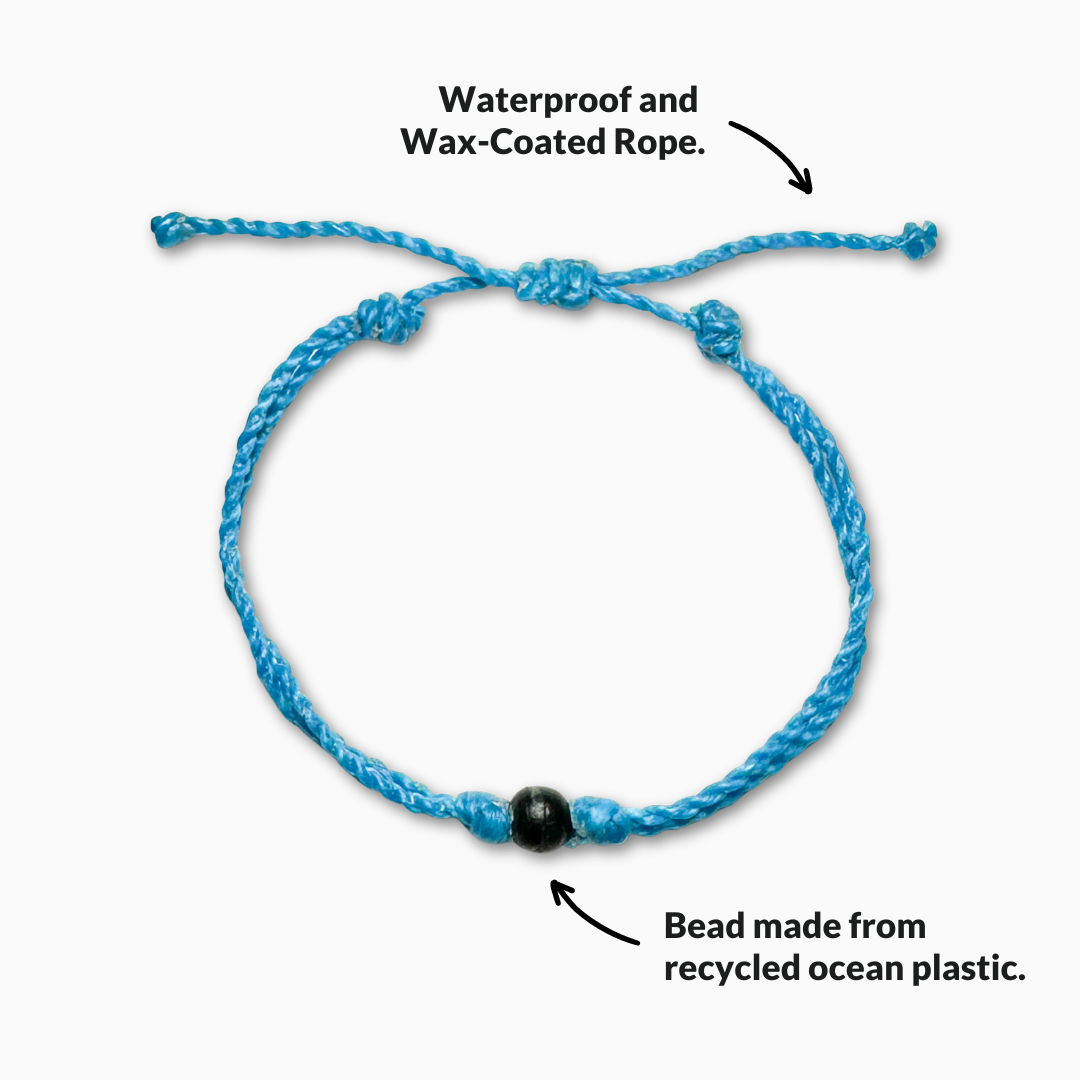 Buy 4ocean Handmade Beaded Bracelet From Recycled Plastic With Silver 4O  Charm One Size no gemstone at Amazonin